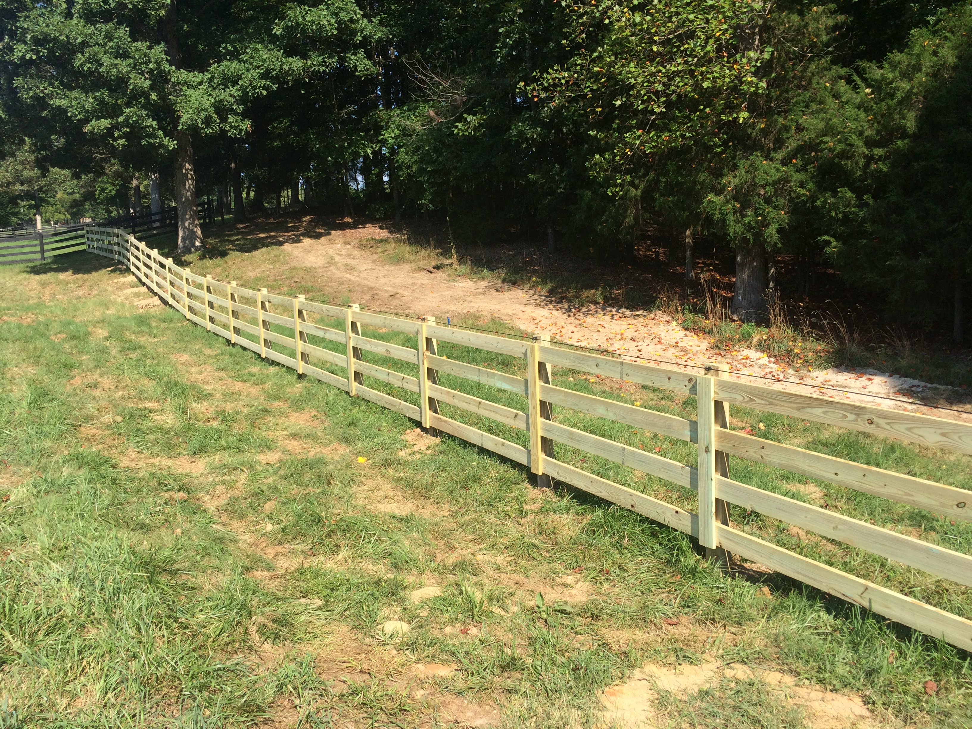 double side 4 rail farm fence SE Agricultural Fencing